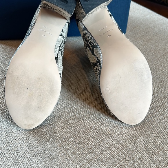 Electra Snake Peep Toe Booties  Rocco’s Snake Print Size 9 - Picture 4 of 8